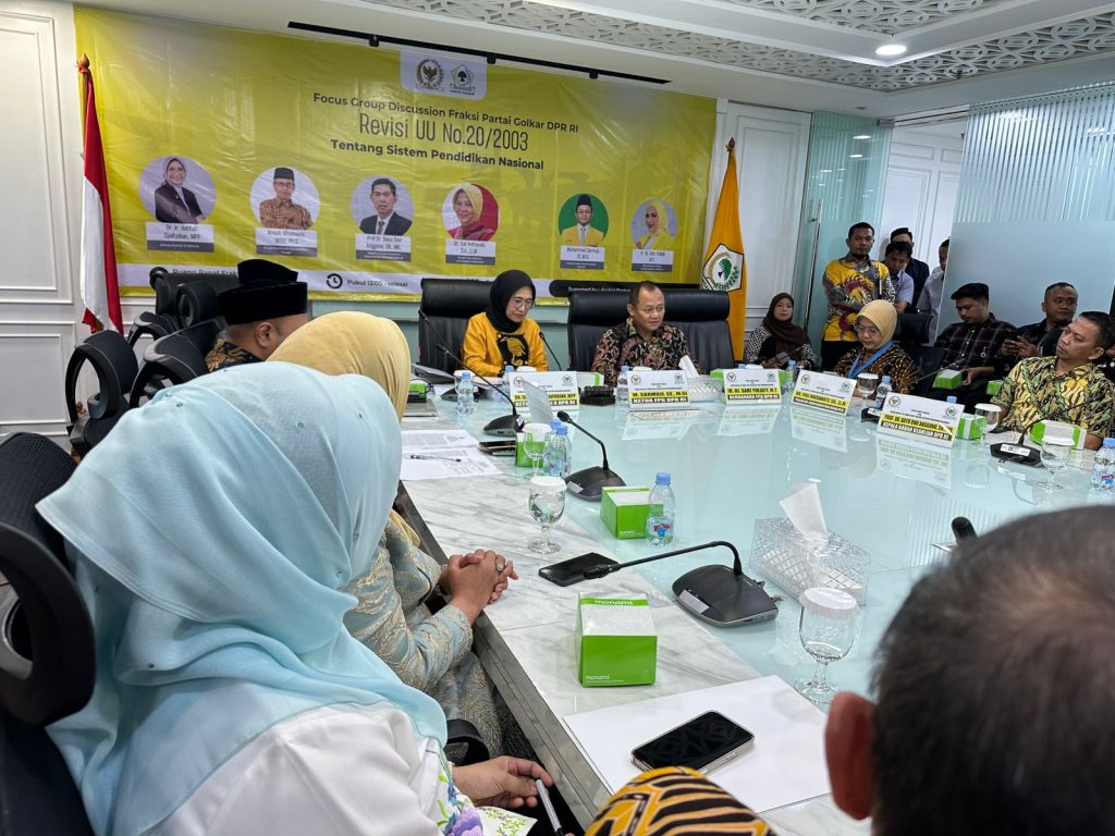 FGD RUU Sisdiknas yang digelar Fraksi Partai Golkar di Kompleks Parlemen, Senayan Jakarta, Rabu (01/10/2025). Sumber foto : Fraksi Partai Golkar