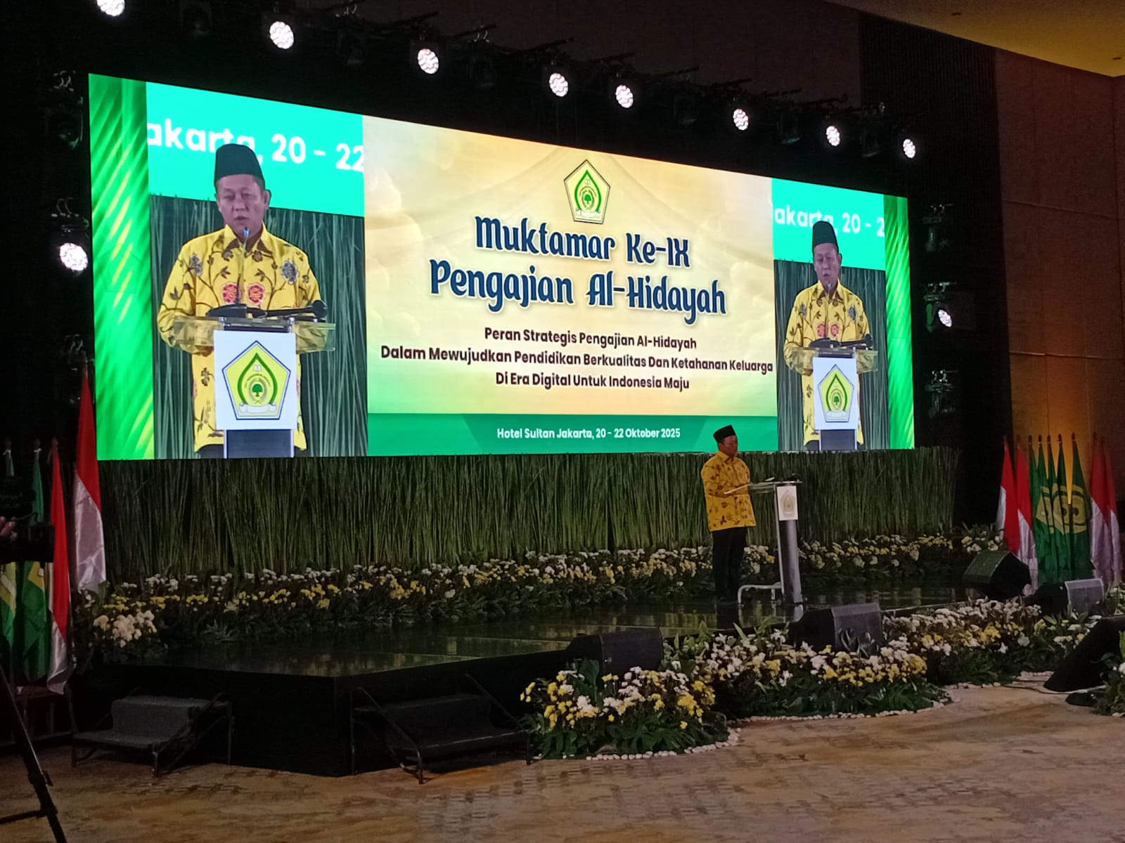 Sekjen Partai Golkar, M.Sarmuji, dalam penutupan Muktamar IX Pengajian Al Hidayah yang digekar di Hotel Sultan Jakarta pada 20-22 Oktober 2025